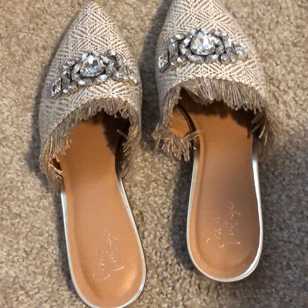 Crown vintage mules
